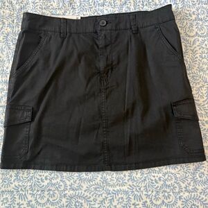 Social Standard Black Mini Skirt with Cargo Pockets